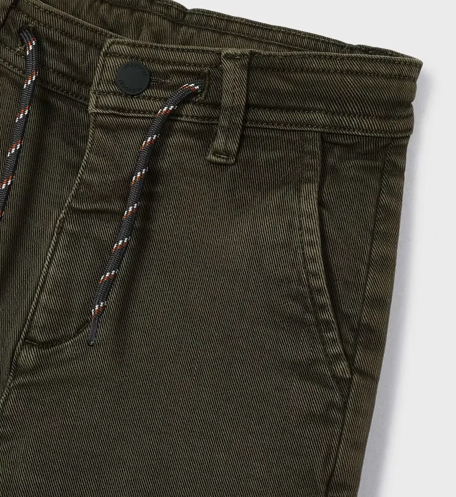 4526 Mayoral Mini Boys Jogger Chinos - Oregano Green