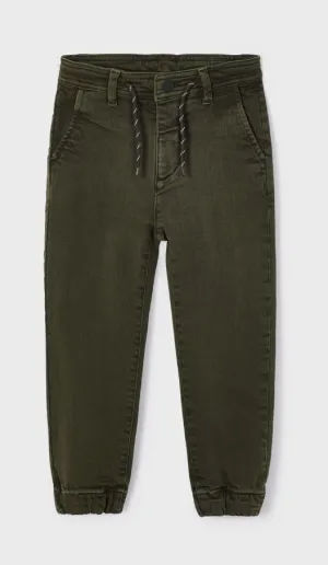 4526 Mayoral Mini Boys Jogger Chinos - Oregano Green