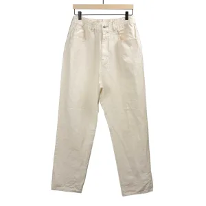5-pocket pants in off-white 9oz cotton/linen denim