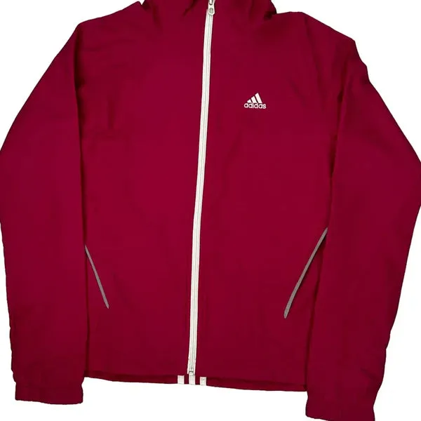 Adidas Windbreaker - Small Red Polyester