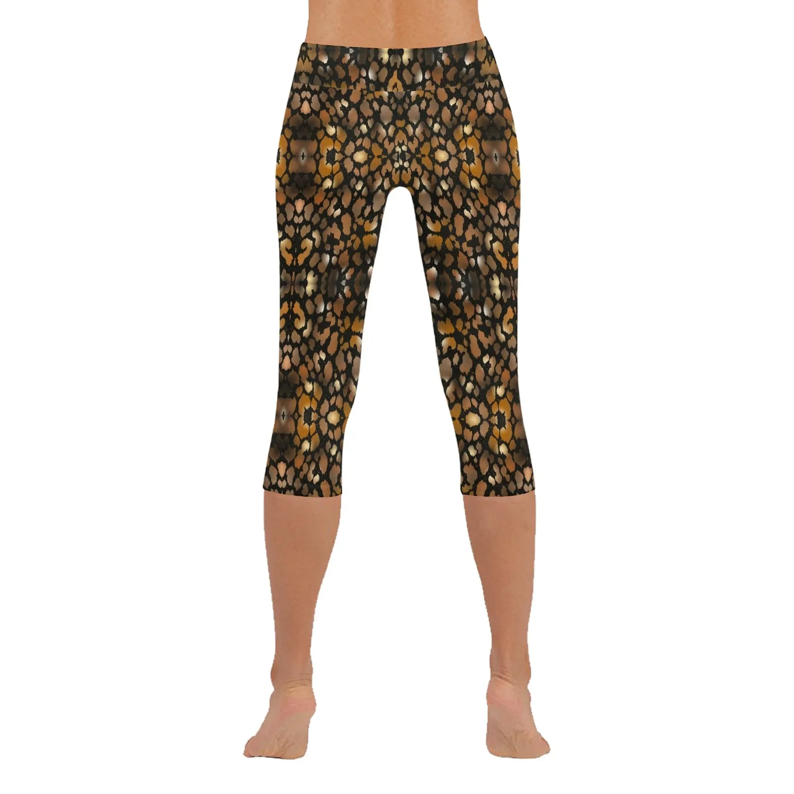 Animal Print Capri Leggings up to 5 XL