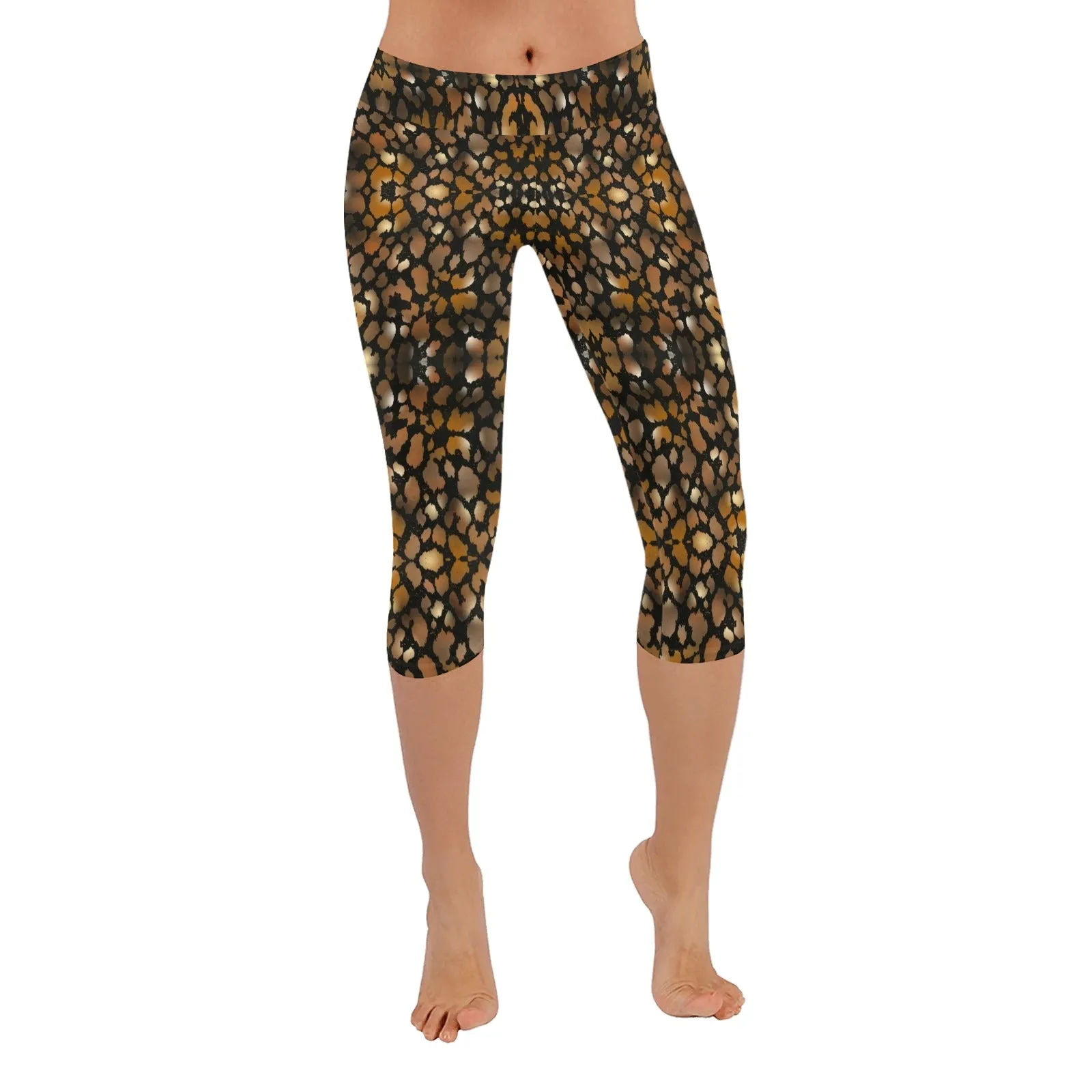 Animal Print Capri Leggings up to 5 XL