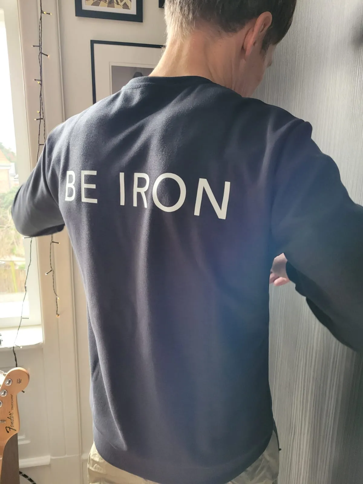 BE IRON Crewneck Sweatshirt - Made in Europe with Love for Triathlon