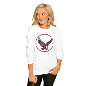 BOSTON COLLEGE EAGLES "END ZONE" PERFECT COZY CREW SWEATSHIRT