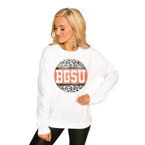 BOWLING GREEN FALCONS "SCOOP & SCORE" PERFECT COZY CREW SWEATSHIRT