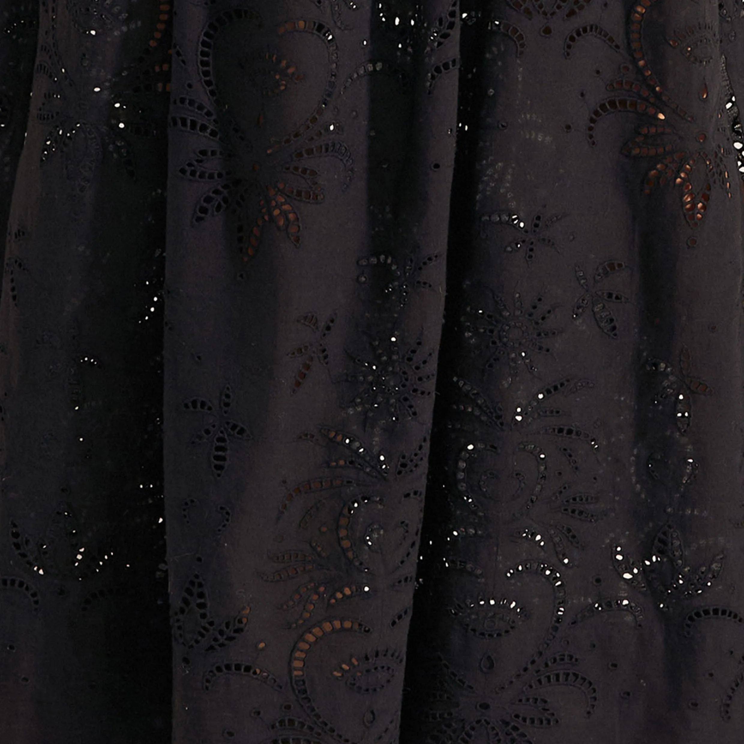 Clio Black Eyelet Linen Pants