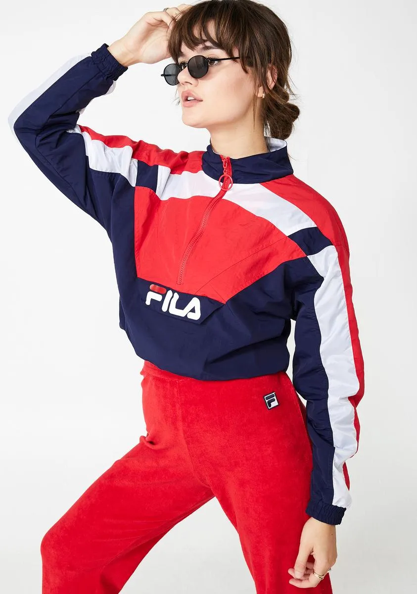 Conchita Half Zip Windbreaker Jacket