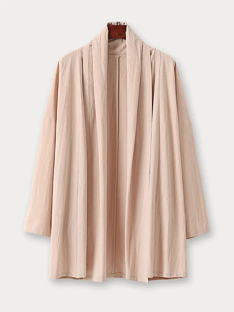 Cozy Cotton Linen Kimono Cardigan
