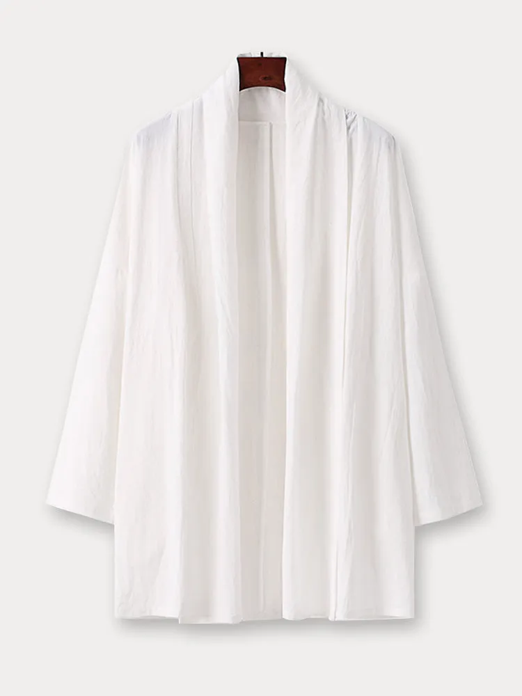 Cozy Cotton Linen Kimono Cardigan