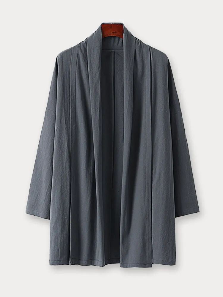 Cozy Cotton Linen Kimono Cardigan