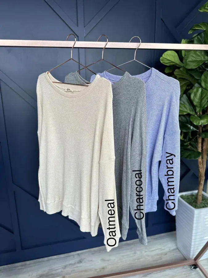 Cozy Hotel Room Long Sleeve Top * Final Sale*