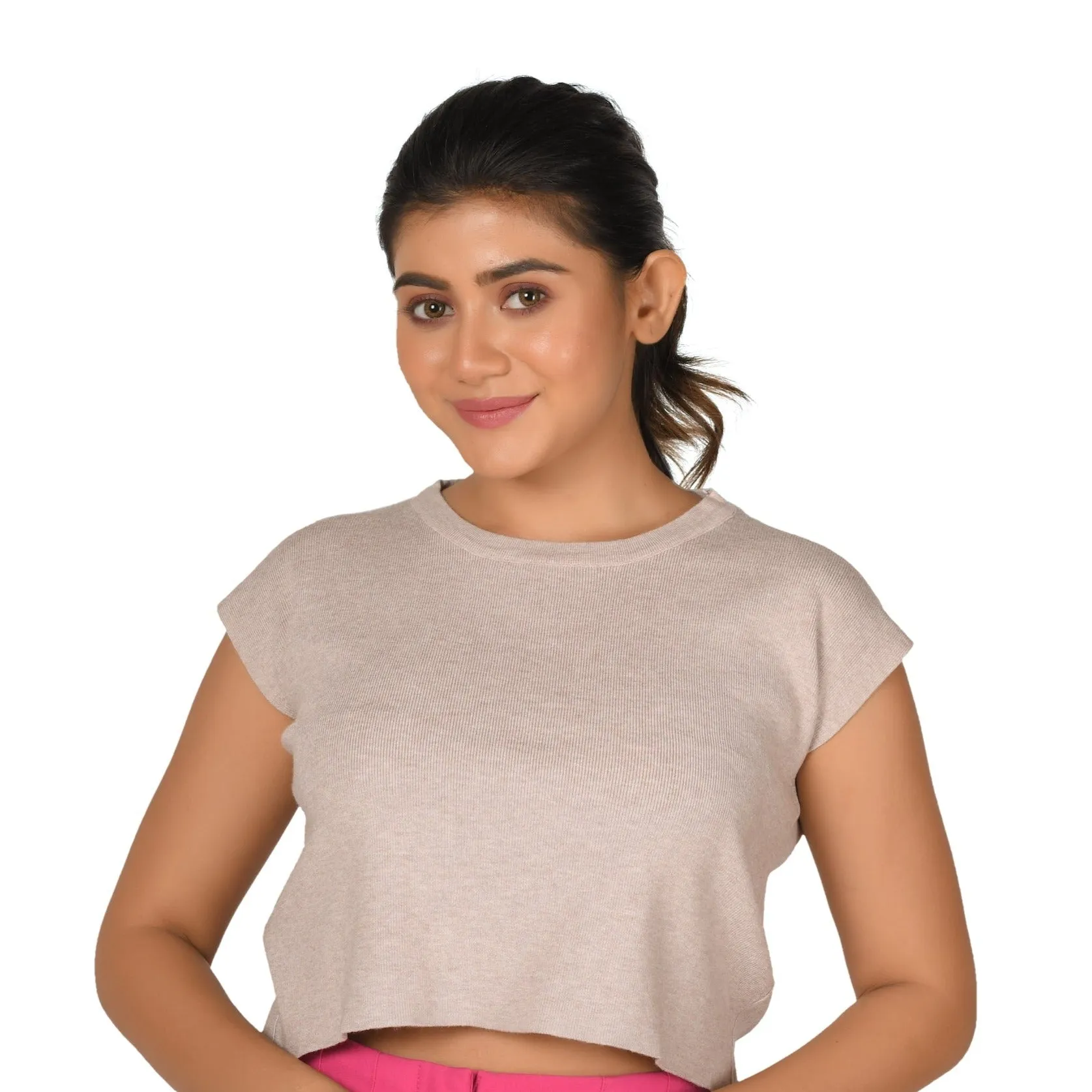 Crew Neck Straight Cut Top