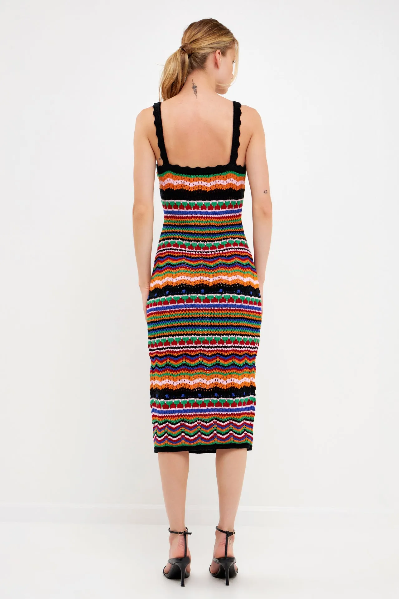 Crochet Multi Color Maxi Dress