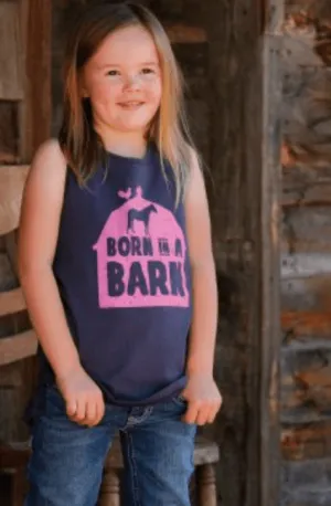 Cruel Girl Girl's Navy Born In A Barn Tank Top CTK8670001
