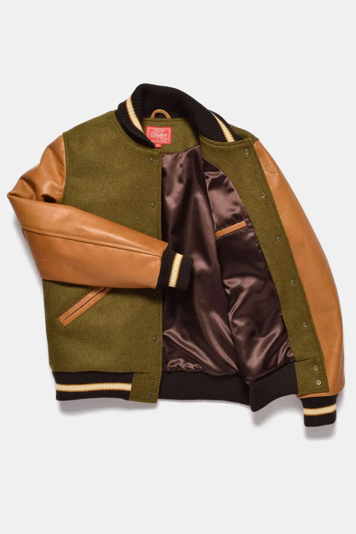 Dehen1920 - Varsity Jacket - Loden / Rust
