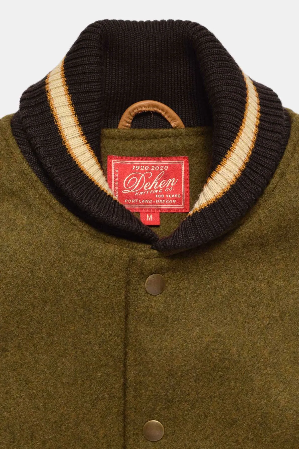 Dehen1920 - Varsity Jacket - Loden / Rust