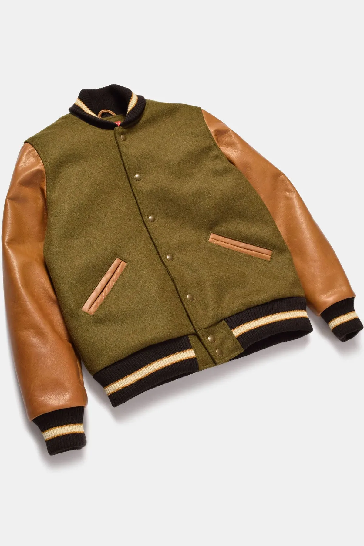 Dehen1920 - Varsity Jacket - Loden / Rust