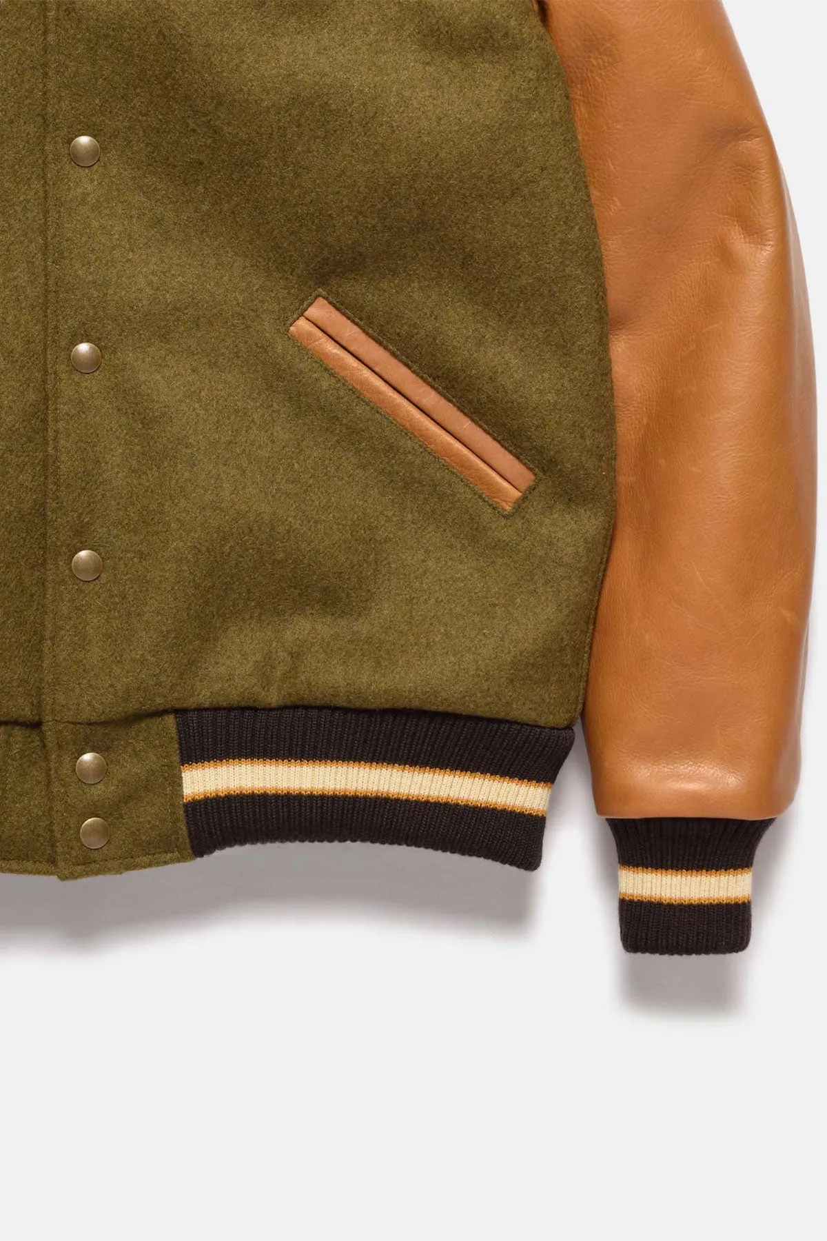 Dehen1920 - Varsity Jacket - Loden / Rust