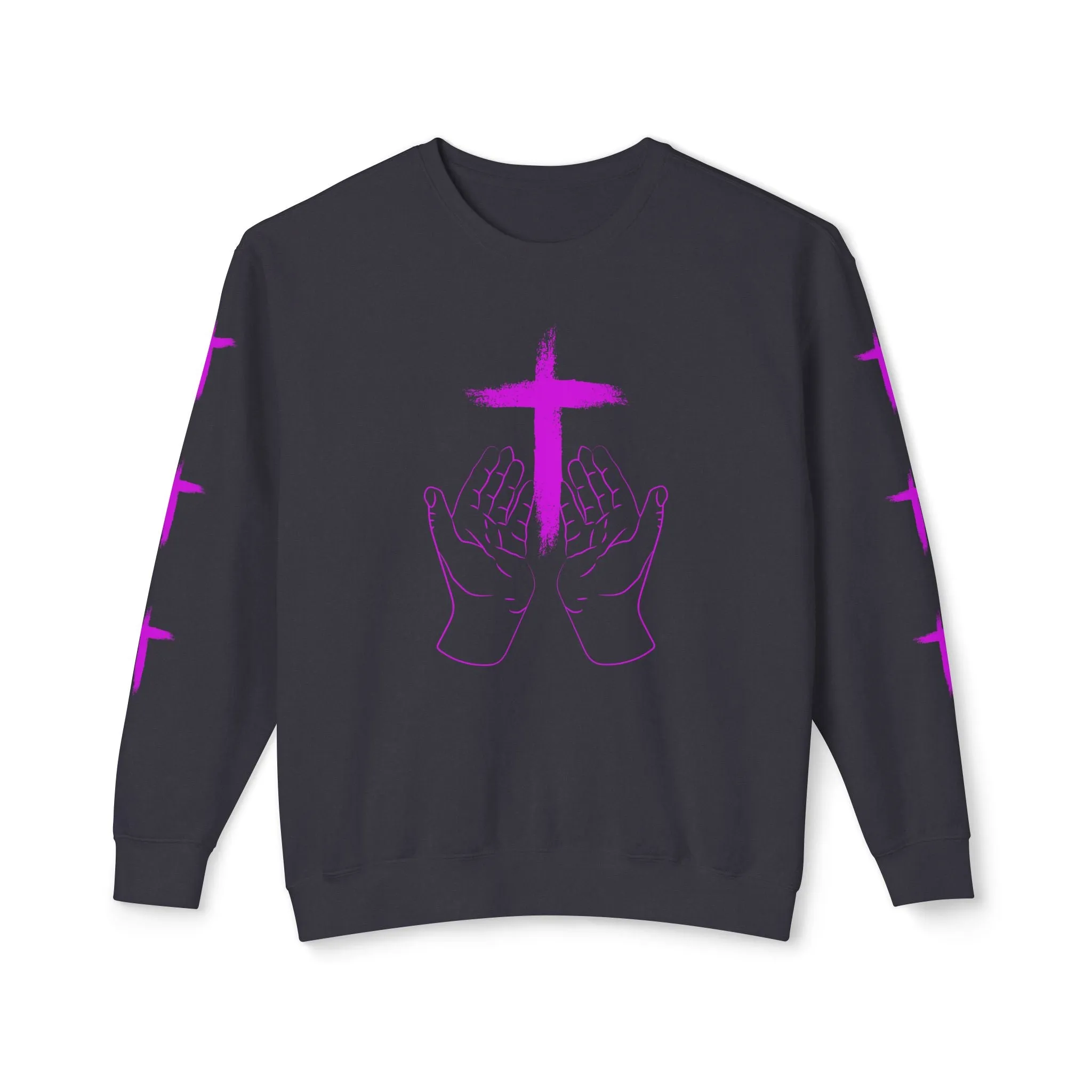 Faith-Inspired Unisex Crewneck Sweatshirt, Spiritual Gift, Christian Apparel, Casual Wear, Church, Everyday Comfort,Just pray