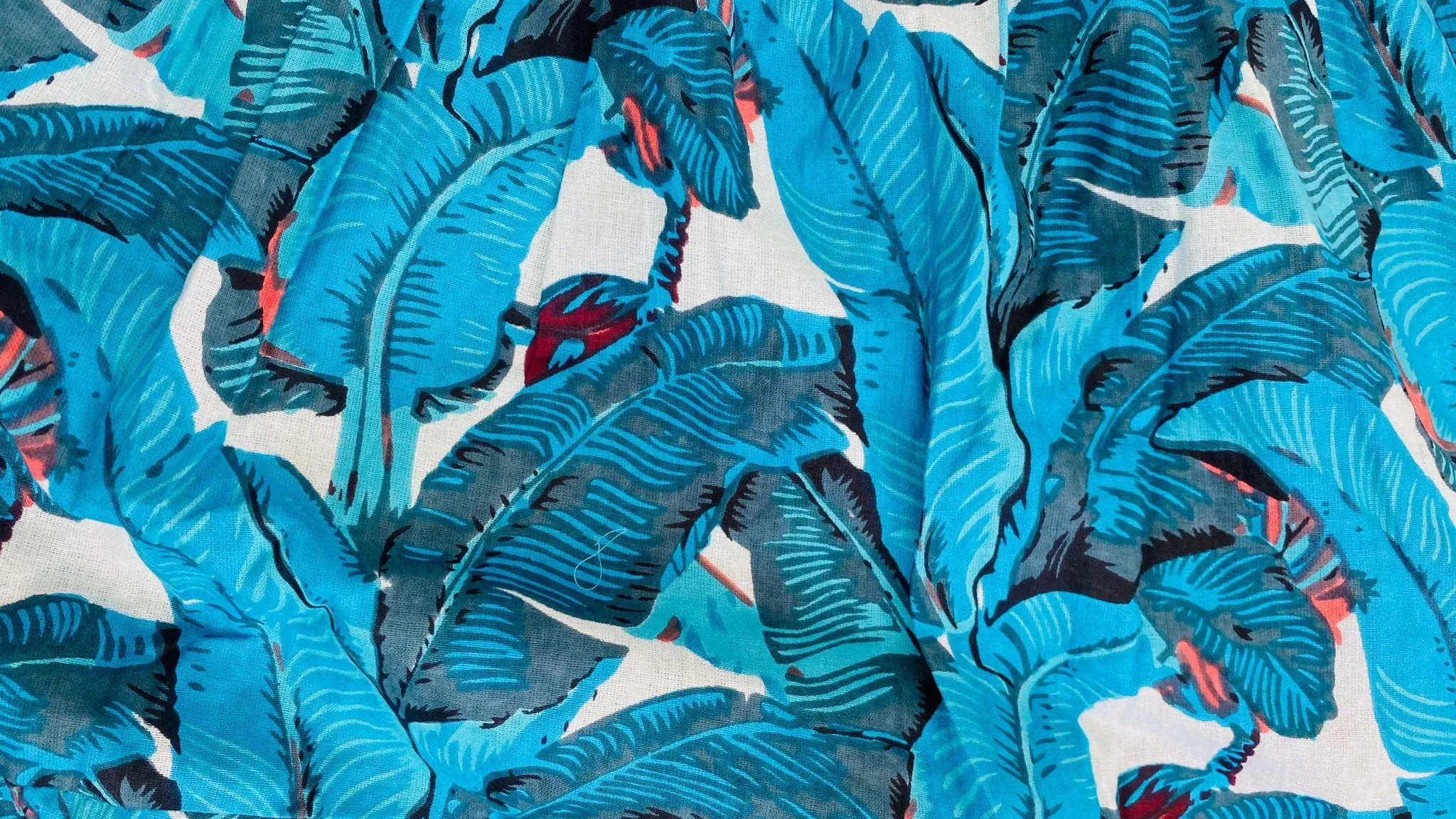 Fantastic Block Print Maxi Dress. Banana Leaf Print