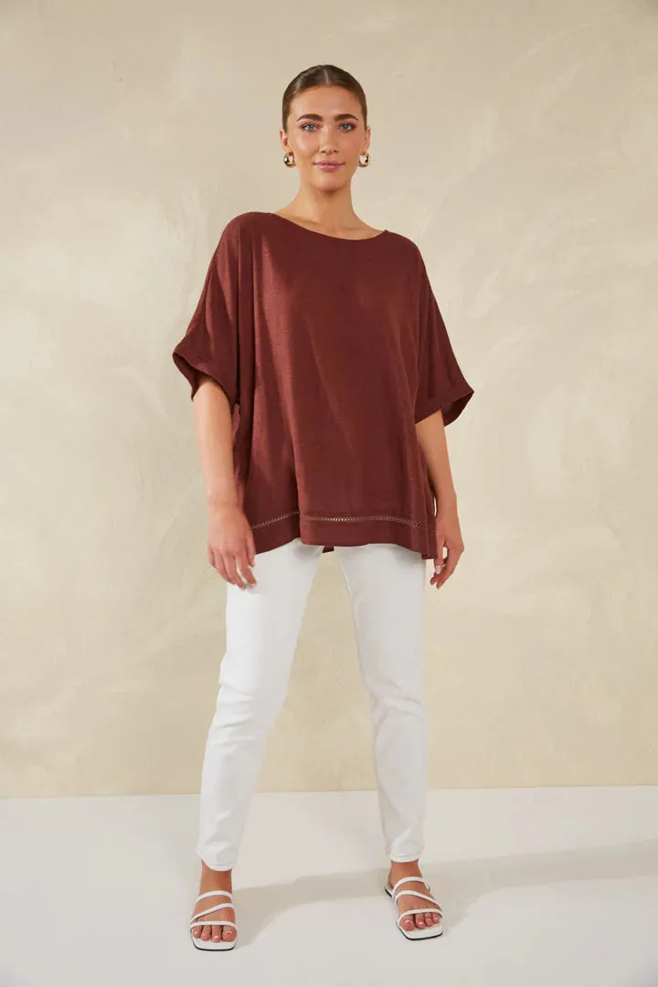 Florence Relaxed Top - Espresso - HAVEN