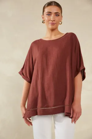 Florence Relaxed Top - Espresso - HAVEN