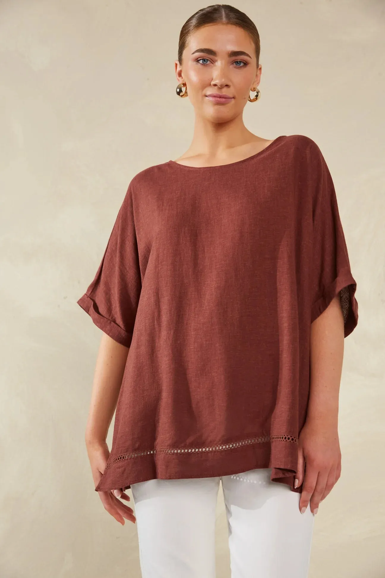 Florence Relaxed Top - Espresso - HAVEN