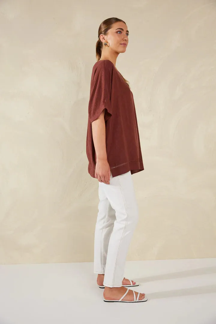 Florence Relaxed Top - Espresso - HAVEN