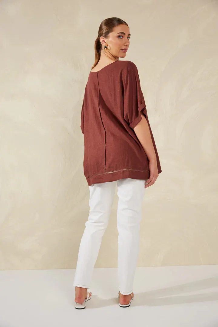 Florence Relaxed Top - Espresso - HAVEN