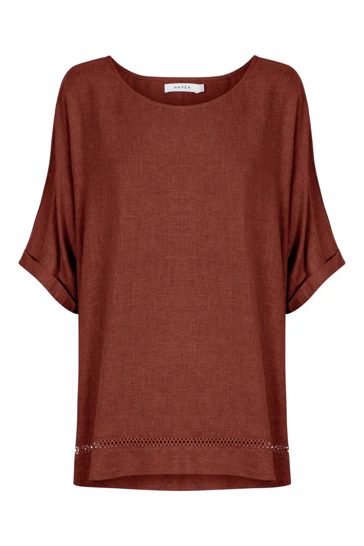Florence Relaxed Top - Espresso - HAVEN