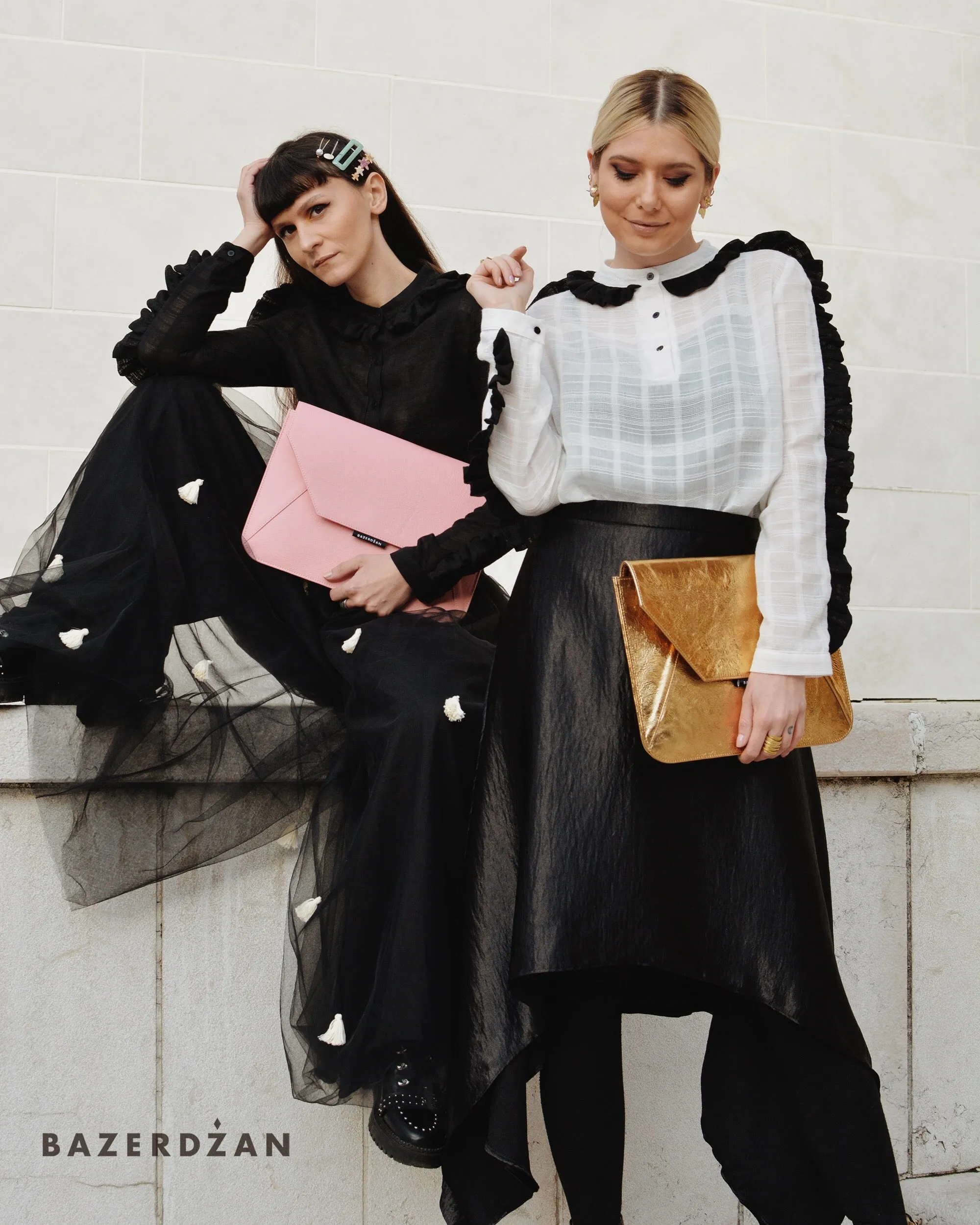 Frill Blouse by Bazerdzan