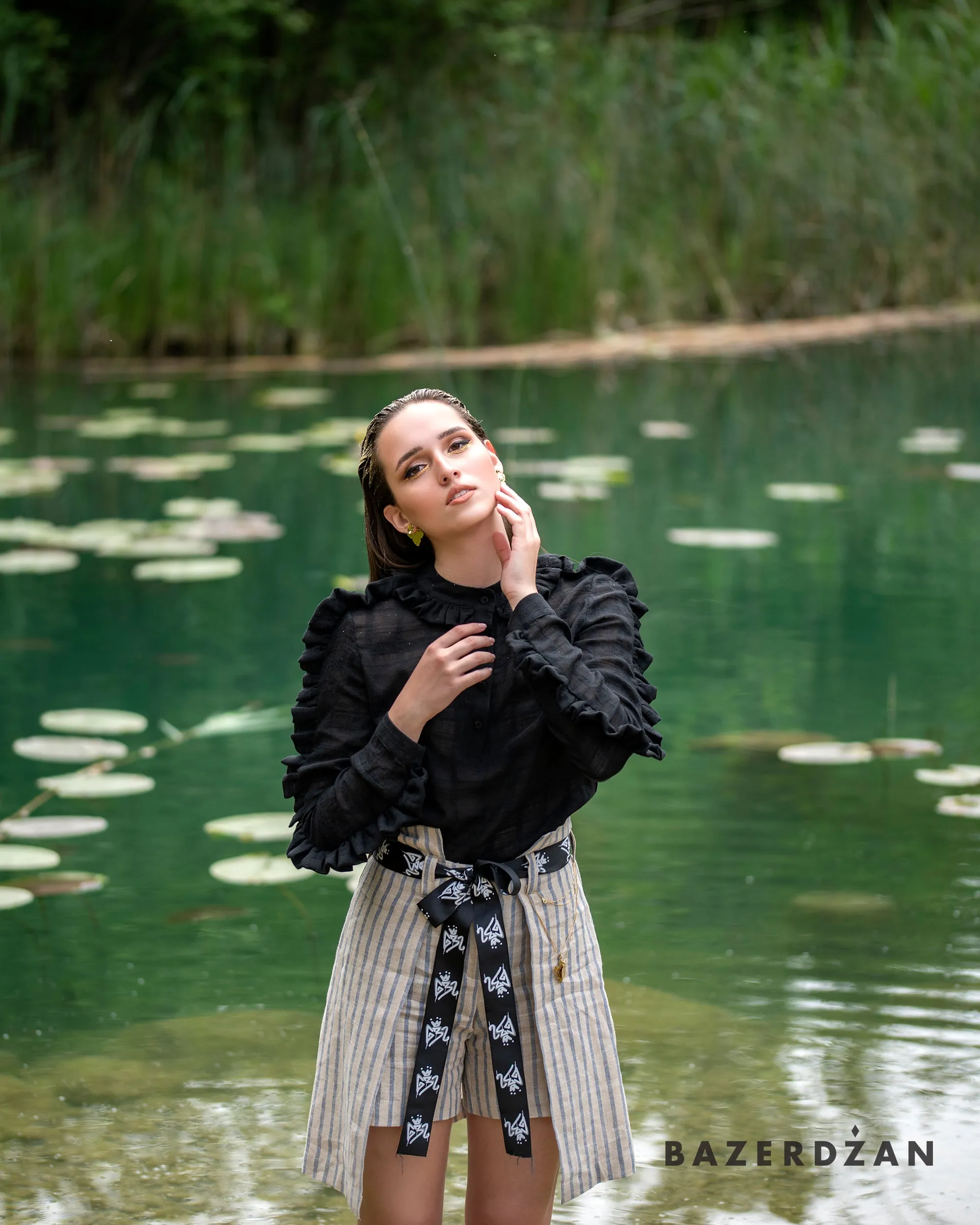 Frill Blouse by Bazerdzan