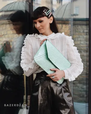 Frill Blouse by Bazerdzan