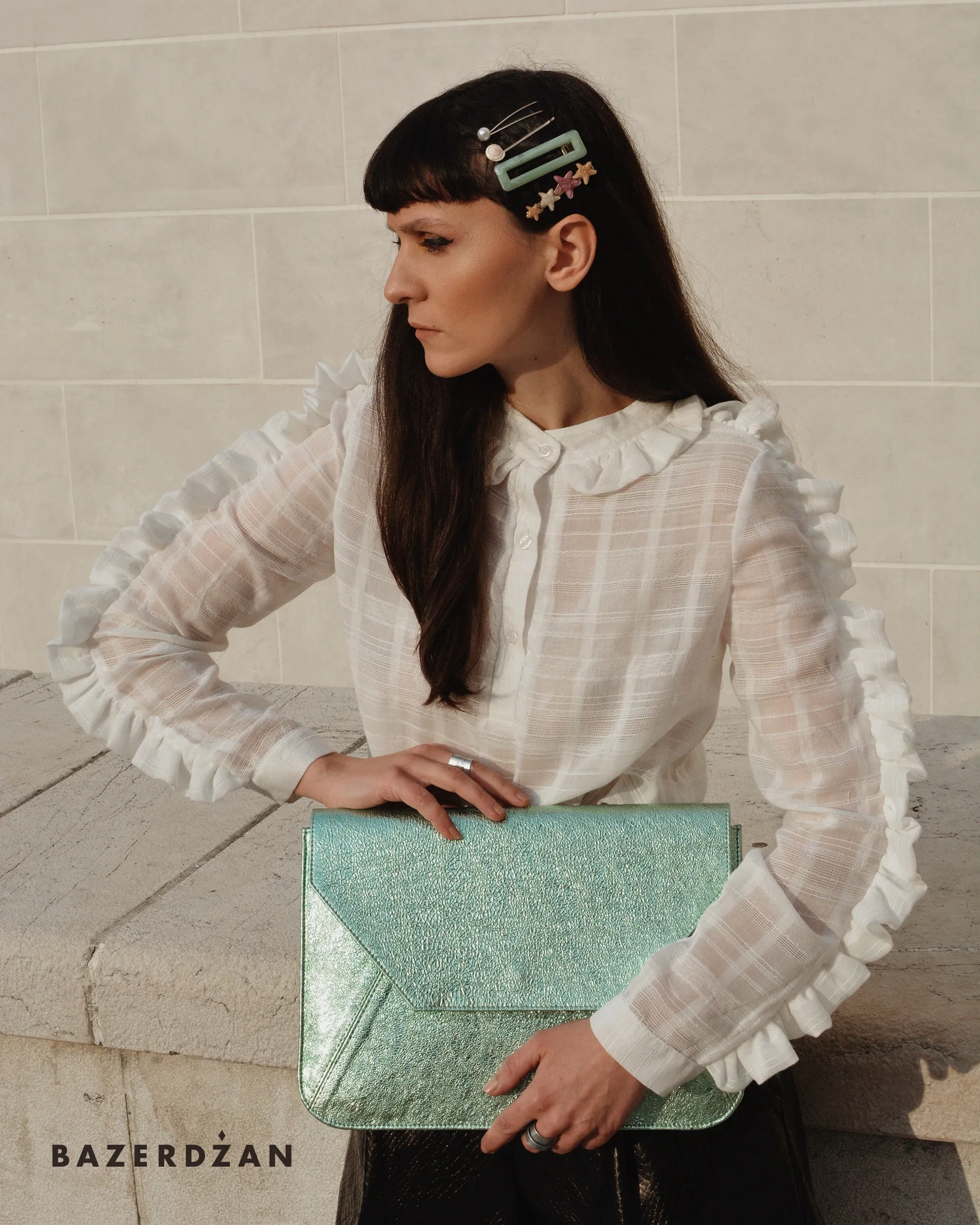 Frill Blouse by Bazerdzan