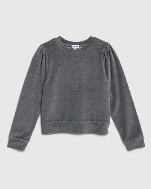 Girls Velour Sweatshirt