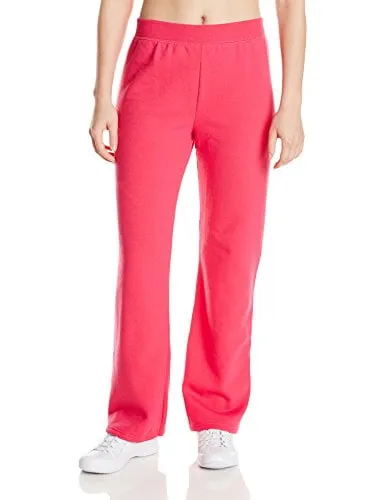 Hanes ComfortSoft EcoSmart Women's Open Bottom Fleece Sweatpants, Sizes S-XXL and Petite