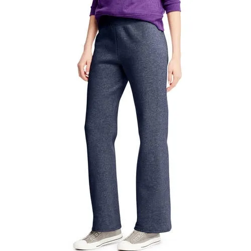 Hanes ComfortSoft EcoSmart Women's Open Bottom Fleece Sweatpants, Sizes S-XXL and Petite