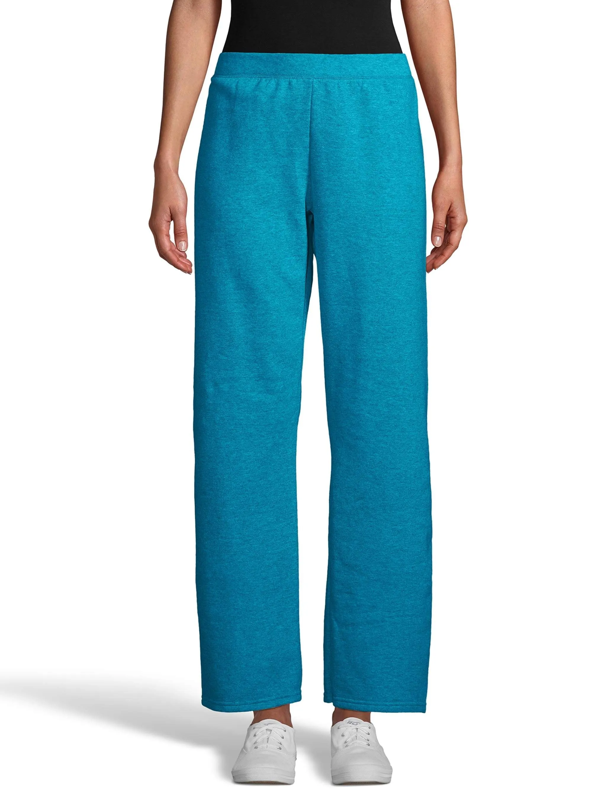 Hanes ComfortSoft EcoSmart Women's Open Bottom Fleece Sweatpants, Sizes S-XXL and Petite