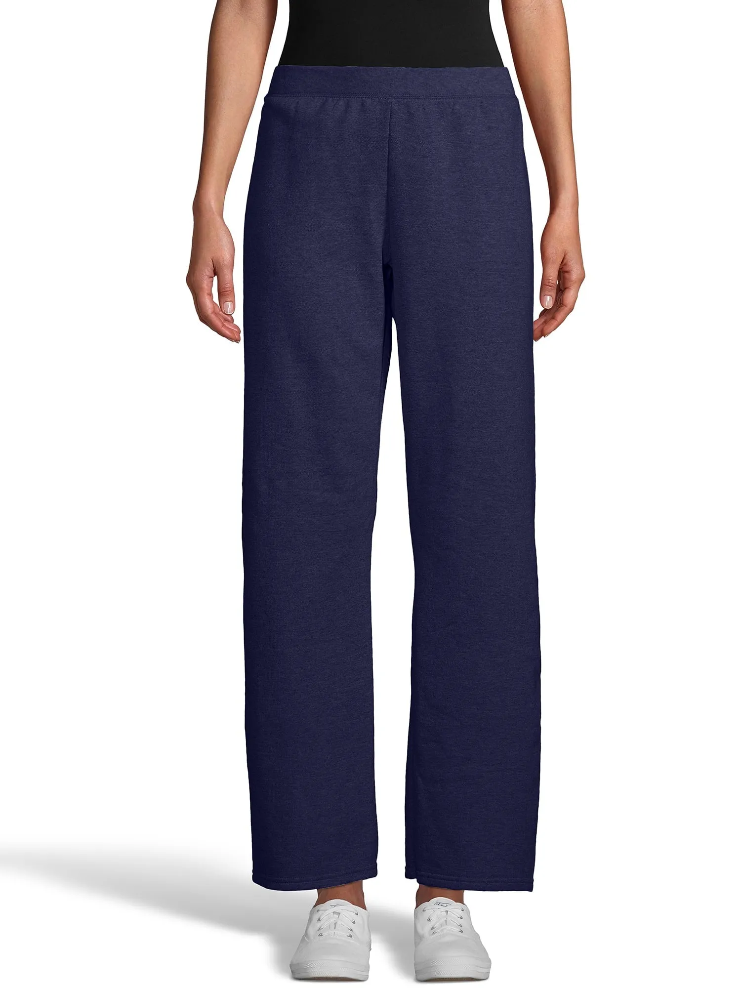 Hanes ComfortSoft EcoSmart Women's Open Bottom Fleece Sweatpants, Sizes S-XXL and Petite