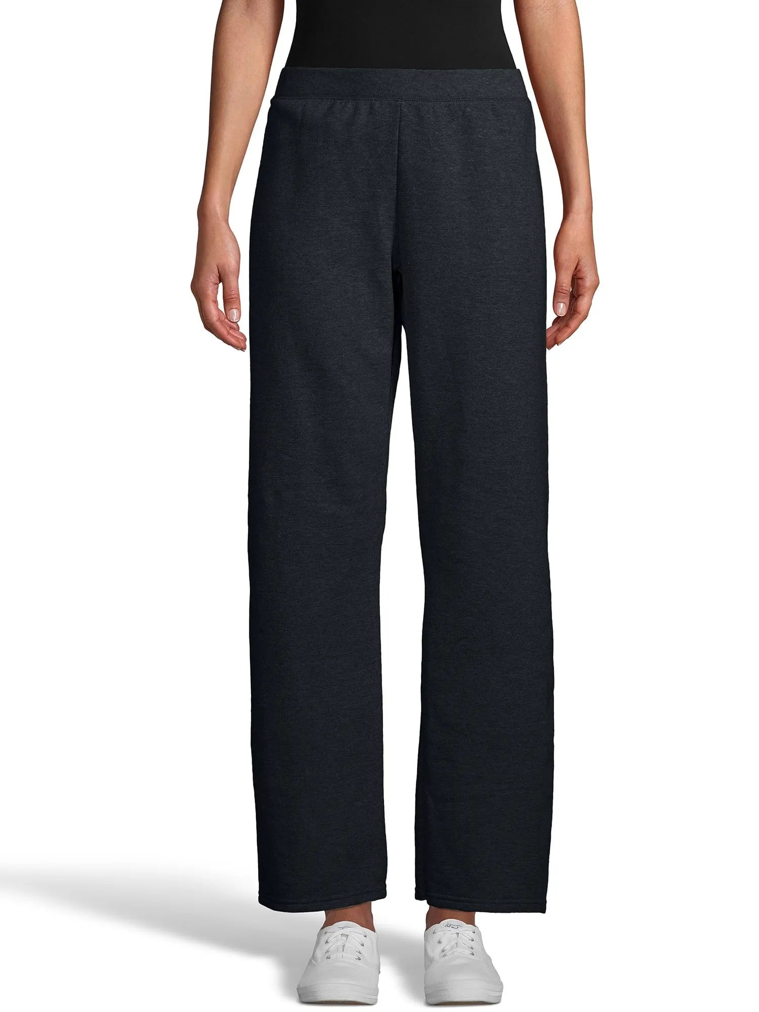 Hanes ComfortSoft EcoSmart Women's Open Bottom Fleece Sweatpants, Sizes S-XXL and Petite