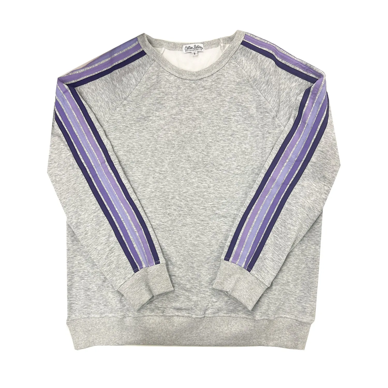 High Point University Striped Crewneck Sweatshirt