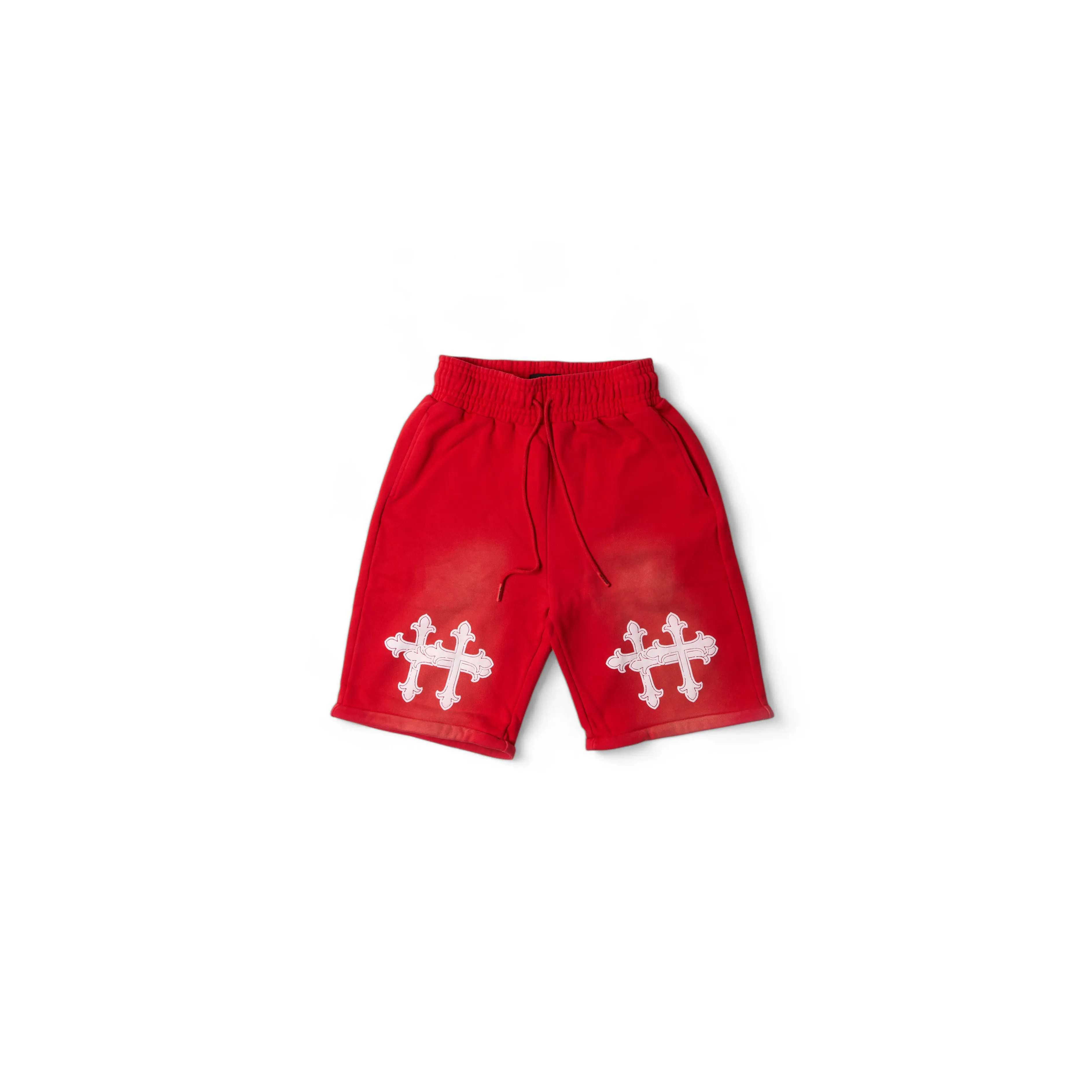 King on Horses Washed Tracksuit Pant / Short Red