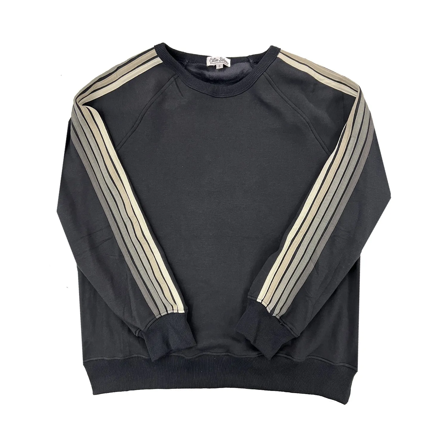 Lamar University Striped Crewneck Sweatshirt