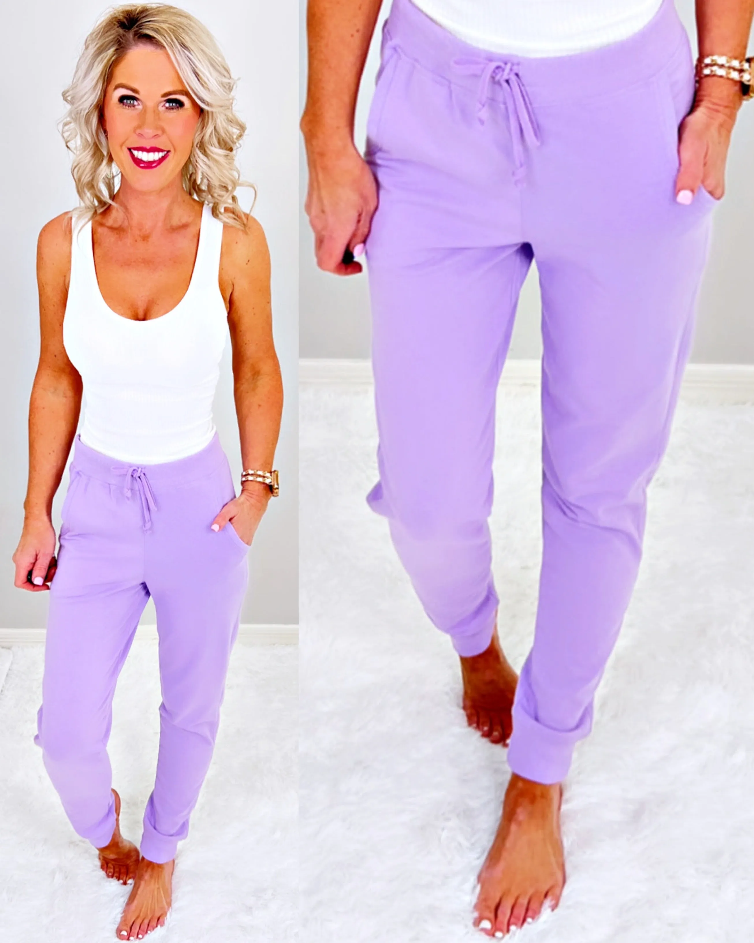 Lavender Pocket Joggers
