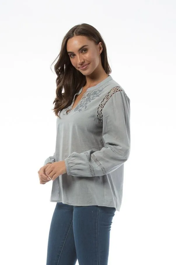 LETICIA Top - Blue