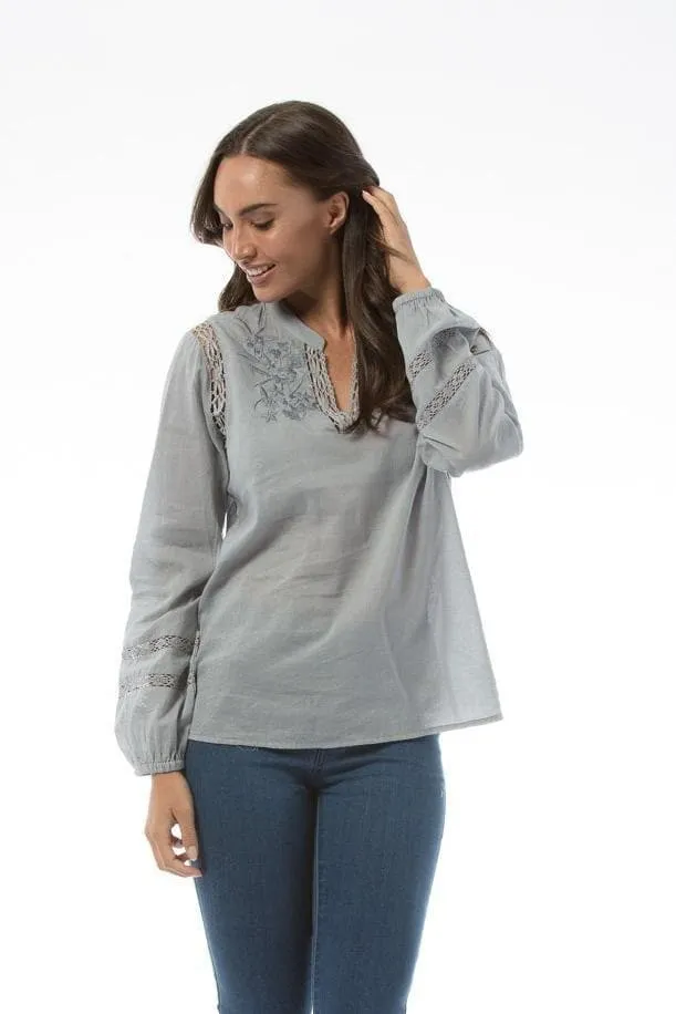 LETICIA Top - Blue
