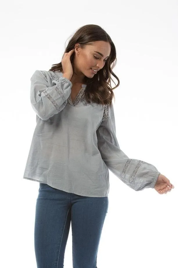 LETICIA Top - Blue