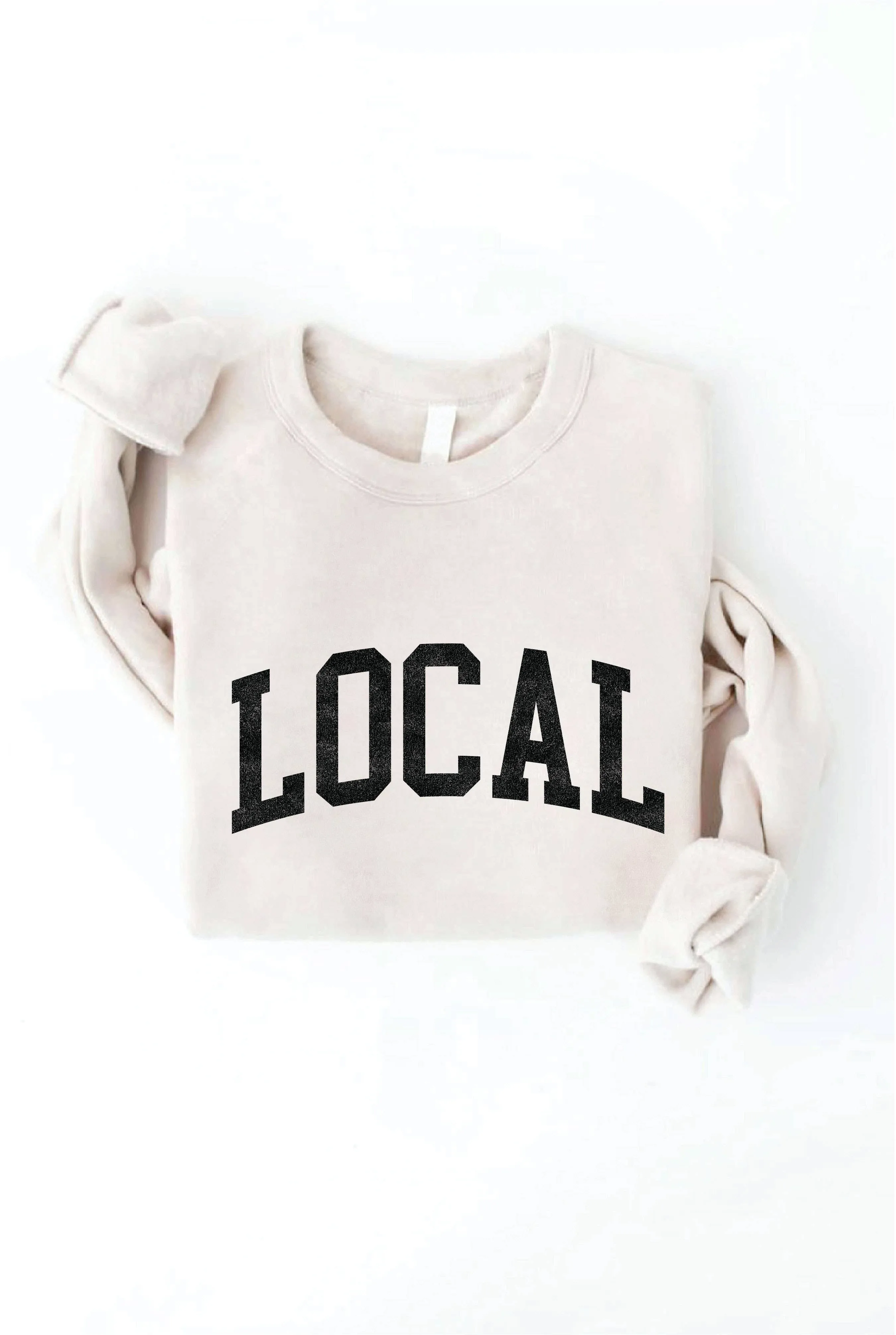 LOCAL graphic sweatshirt: VINTAGE WHITE