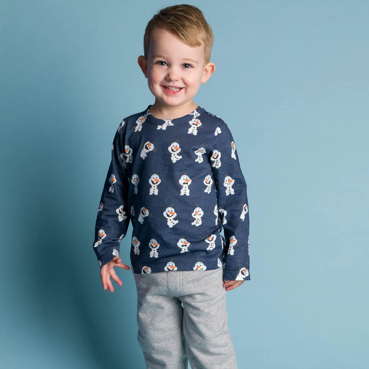 Long Sleeve Crewneck Tee_Disney's Frozen Olaf