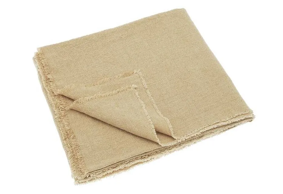 Natural Linen & Cotton Throw